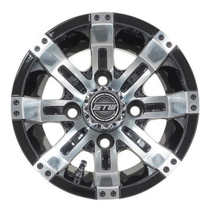 GTW&reg; Tempest 10&Prime; Machined & Black Wheel (3:4 Offset)