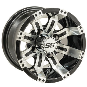GTW&reg; Tempest 10&Prime; Machined & Black Wheel (3:4 Offset)