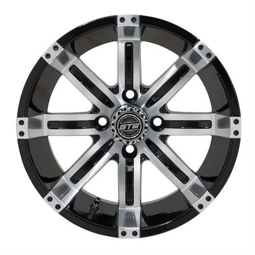 GTW® Tempest 14″ Machined & Black Wheel (3:4 Offset)