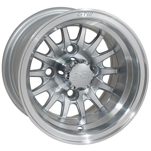 GTW&reg; Medusa 10&Prime; Machined & Silver Wheel (3:4 Offset)
