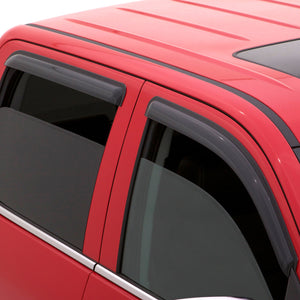 AVS 03-10 Chevy Kodiak Crew Cab Ventvisor Outside Mount Window Deflectors 4pc - Smoke