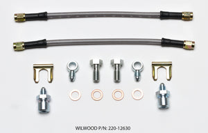 Wilwood Flexline Kit D52 Caliper 10in w/ Banjo 10mm -3/8-24 Chassis