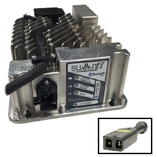 Lester Battery Charger 650W 36/48V With E-Z-GO TXT 36V PowerWise 2-Pin Plug, 8.5 Ft. DC Cord
