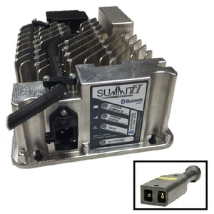 Lester Battery Charger 650W 36/48V With E-Z-GO TXT 36V PowerWise 2-Pin Plug, 8.5 Ft. DC Cord