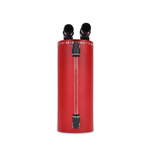 Mishimoto Small Aluminum Oil Catch Can - Wrinkle Red