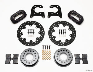 Wilwood Forged Dynalite Rear Drag Kit Drilled Rotor Big Ford 2.50in Offset