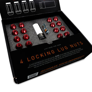 Mishimoto Aluminum Locking Lug Nuts M12x1.25 20pc Set Black