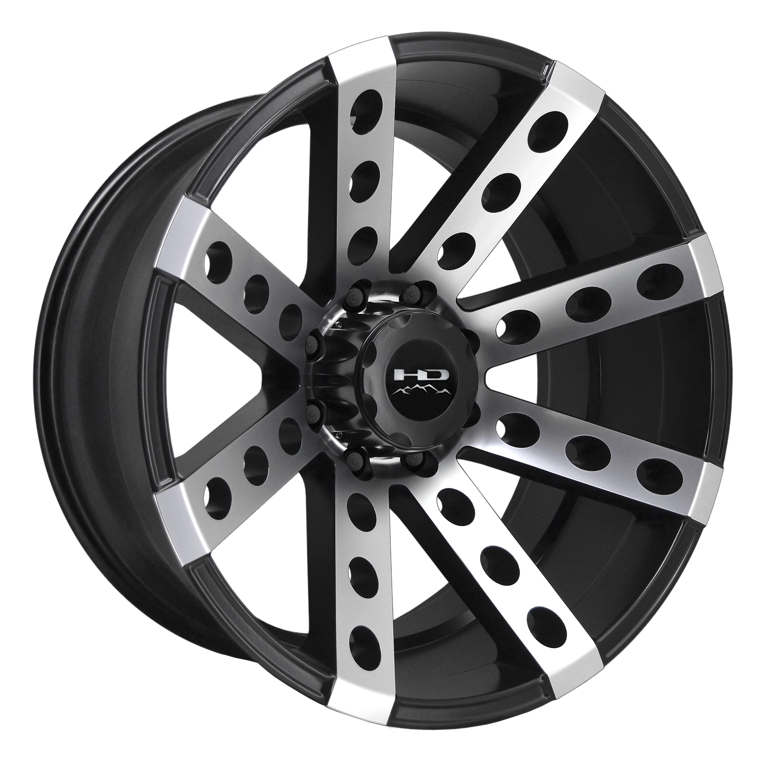 HD Off-Road Wheels - Buckshot - Offroad Truck & SUV - Part Number: BS3221185-44SBM Wheel
