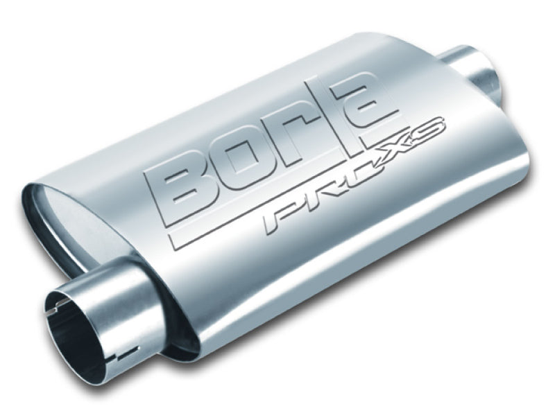 Borla Universal Center/Offset Oval 2in Tubing 14in x 4.25in x 7.88in PRO-XS Notched Muffler