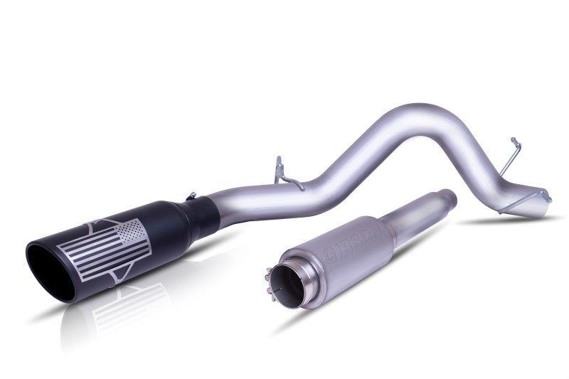 Gibson 07-18 Toyota Tundra Limited 5.7L 4in Patriot Series Cat-Back Single Exhaust - Stainless