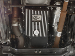 aFe Power Transmission Pan Black Machined 11-14 Ford 6R140 Trucks V8 6.7L (td)