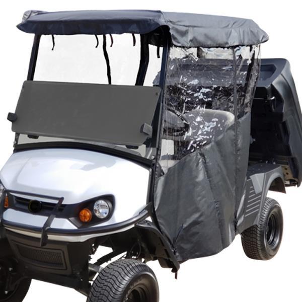 Clear Yamaha Folding Windshield 3/16&Prime; Thick Acrylic With Factory Tops (Models G29/Drive)