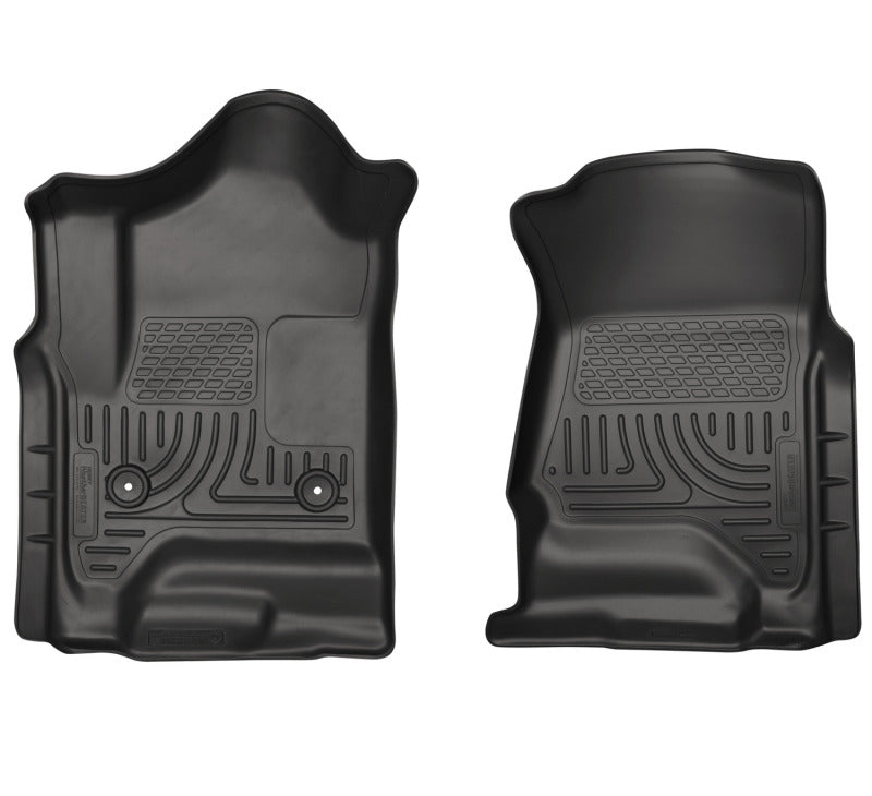 Husky Liners 14 Chevrolet Silverado 1500/GMC Sierra 1500 WeatherBeater Black Front Floor Liners