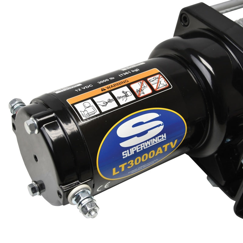 Superwinch 3000 LBS 12V DC 3/16in x 50ft Steel Rope LT3000 Winch