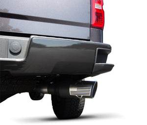 Gibson 15-18 Chevrolet Silverado 1500 LS 5.3L 4in Patriot Series Cat-Back Single Exhaust - Stainless