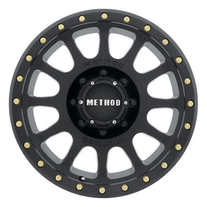 Method MR305 NV 17x8.5 0mm Offset 8x6.5 130.81mm CB Matte Black Wheel