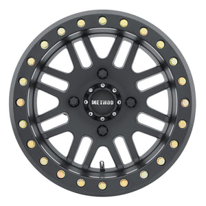 Method MR406 UTV Beadlock 15x10 / 5+5/-2mm Offset / 4x156 / 132mm CB Matte Black Wheel
