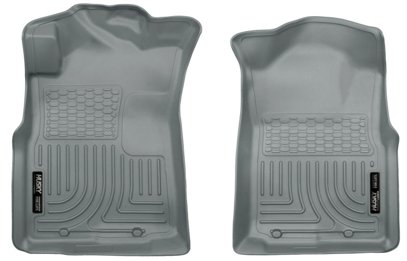 Husky Liners 05-15 Toyota Tacoma Crew/Extended/Standard Cab WeatherBeater Front Grey Floor Liners