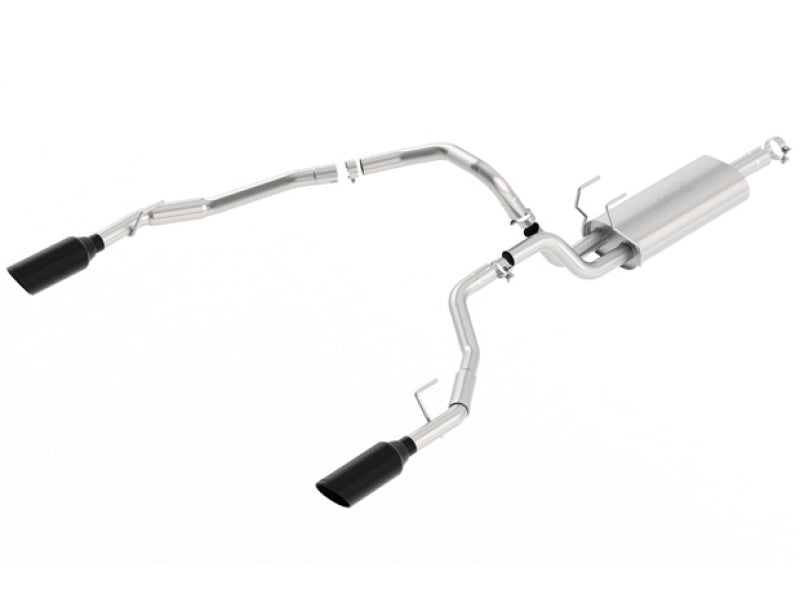 Borla 09-17 Ram 1500 5.7L V8 3in-2.5in Dual Out Pipe 5in Tip S-Type Exhaust Black Chrome