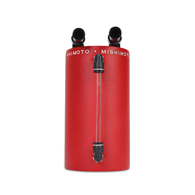 Mishimoto Large Aluminum Oil Catch Can - Wrinkle Red
