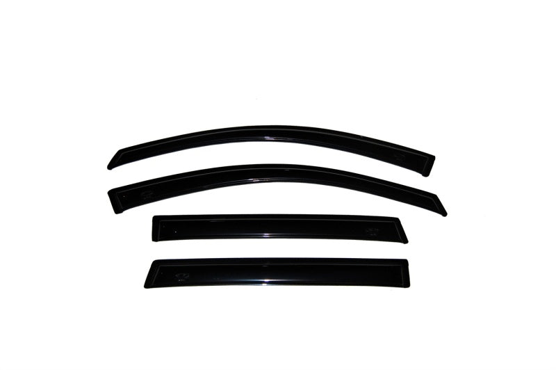 AVS 80-98 Ford F-250 Super Duty Supercrew Ventvisor Outside Mount Window Deflectors 4pc - Smoke