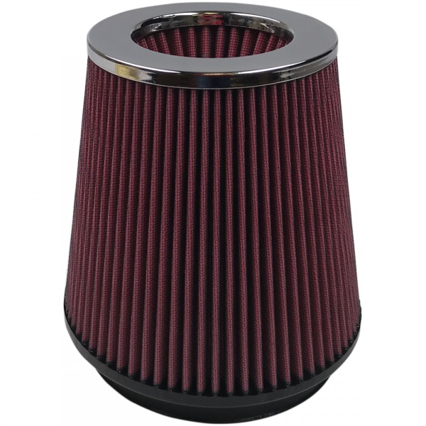 Air Filter For Intake Kits 75-2557 Oiled Cotton Cleanable 6 Inch Red S&B