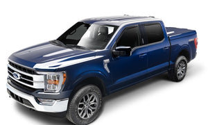 AVS 15-18 Ford F-150 Supercrew Ventvisor In-Channel Front & Rear Window Deflectors 4pc - Smoke