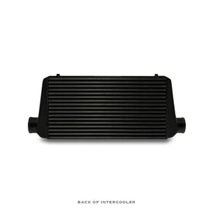 Mishimoto Universal Black S Line Intercooler Overall Size: 31x12x3 Core Size: 23x12x3 Inlet / Outlet