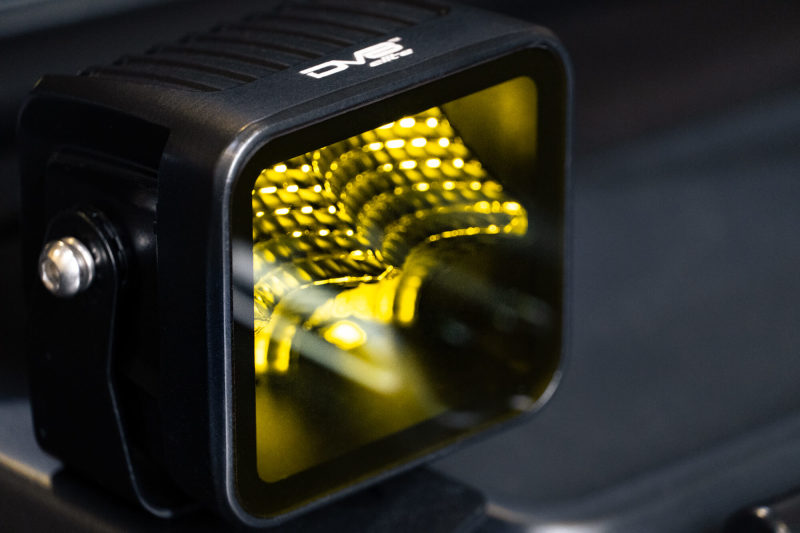 DV8 Offroad 3in Elite Series LED Amber Pod Light