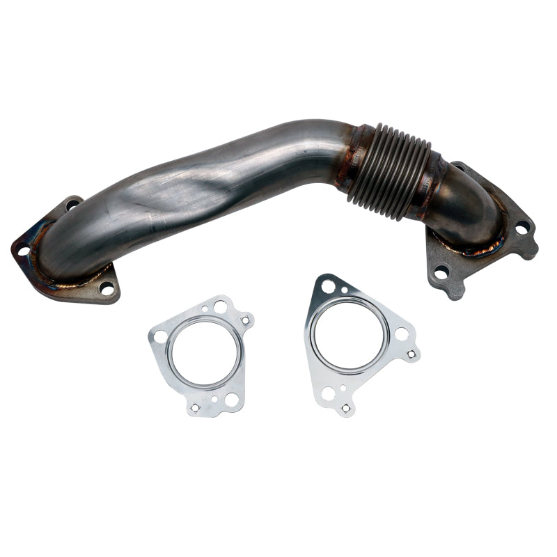Wehrli 01-04 Chevrolet 6.6L Duramax LB7 2in Stainless Pass. Side Up Pipe w/Gaskets (Single Turbo)