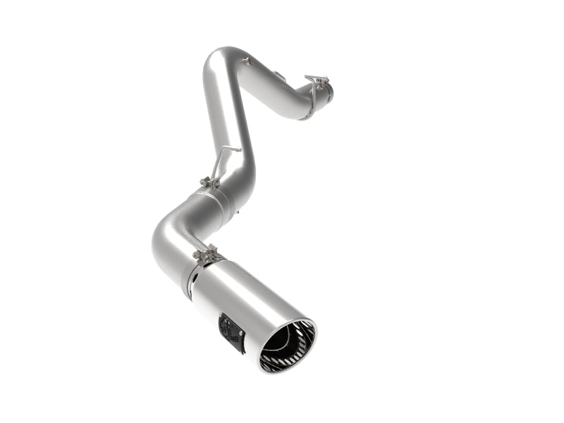 aFe Large Bore-HD 5 IN 409 SS DPF-Back Exhaust System w/Polished Tip 20-23 GM Truck V8-6.6L