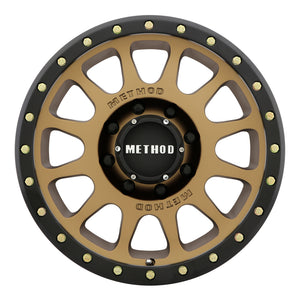 Method MR305 NV 17x8.5 0mm Offset 8x6.5 130.81mm CB Method Bronze/Black Street Loc Wheel