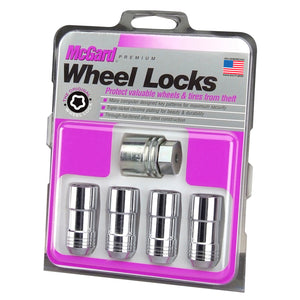McGard Wheel Lock Nut Set - 4pk. (Cone Seat) M14X2.0 / 13/16 Hex / 2.25in. Length - Chrome