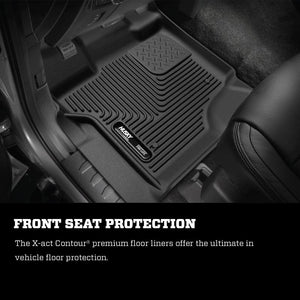 Husky Liners 15-23 Ford F-150 SuperCrew/S.Cab X-Act Contour Black 2nd Seat Floor Liners