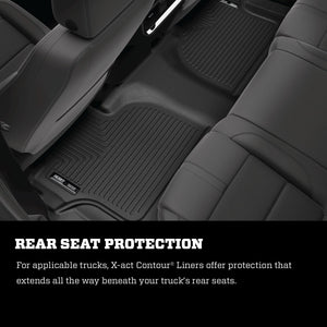 Husky Liners 14-16 Toyota Tundra CrewMax Cab Pickup X-Act Contour Black 2nd Seat Floor Liner