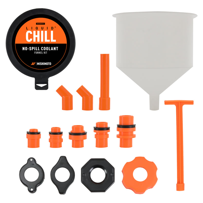 Mishimoto No-Spill Coolant Funnel Kit 15pc Set