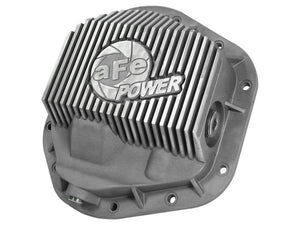 afe Front Differential Cover (Raw; Street Series); Ford Diesel Trucks 94.5-14 V8-7.3/6.0/6.4/6.7L