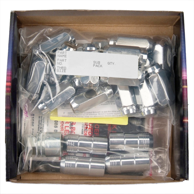 McGard 6 Lug Hex Install Kit w/Locks (Cone Seat Nut) M14X1.5 / 22mm Hex / 1.945in. Length - Chrome